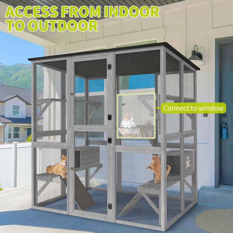 Eria 70.9 H Cat Playpen Outdoor Cat Enclosures Catio